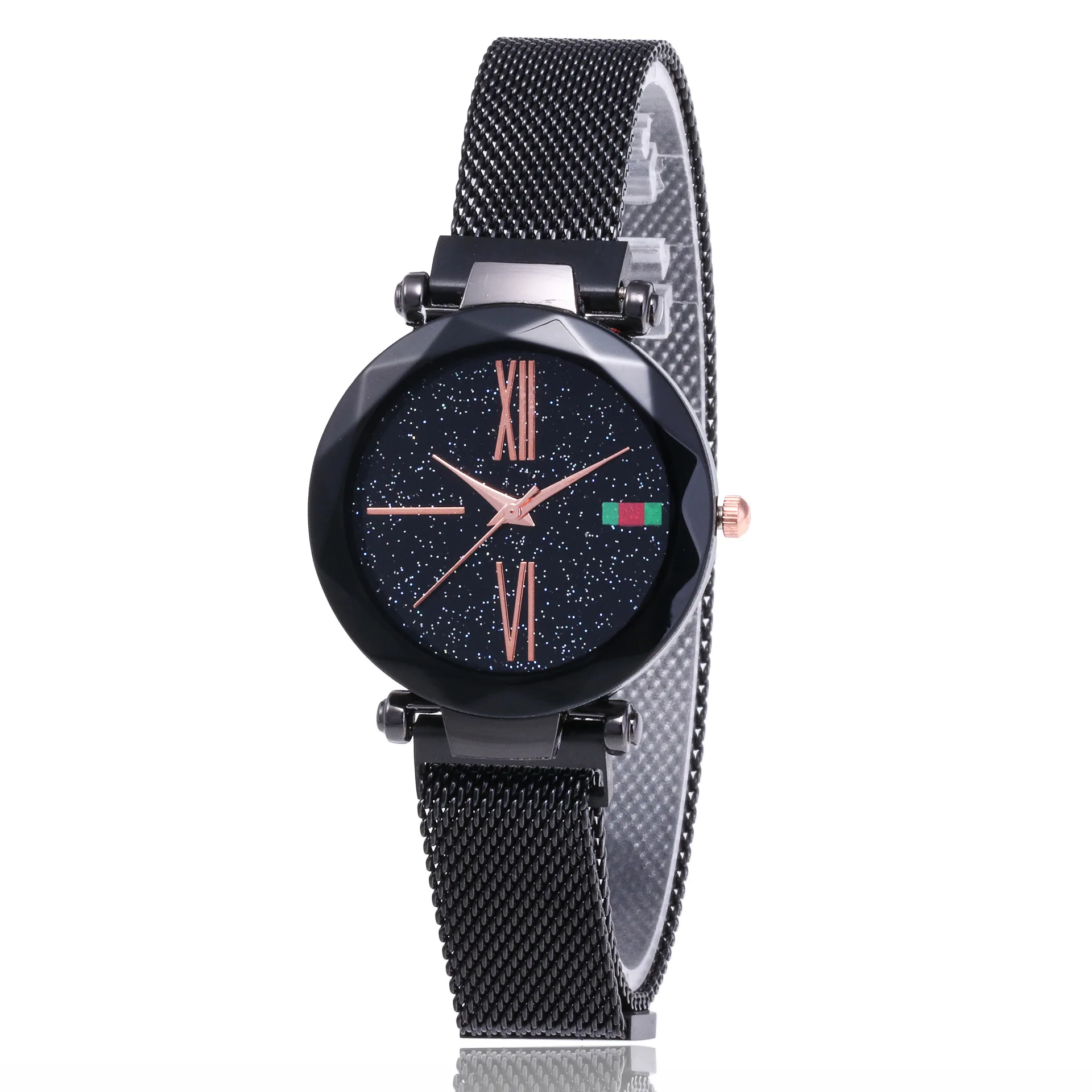 Women Mesh Magnet Buckle Starry Sky Watch Luxury Fashion Ladies Watch