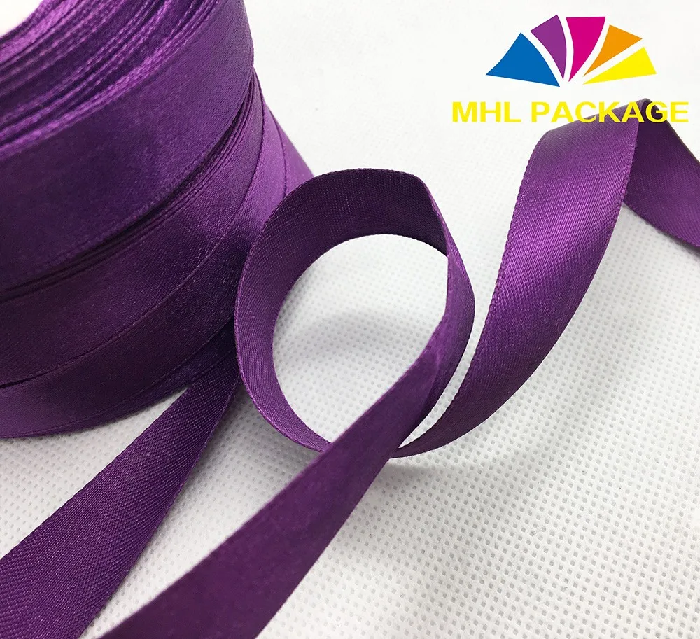 
1 ROLL custom printed logo gift package polyester satin ribbon 
