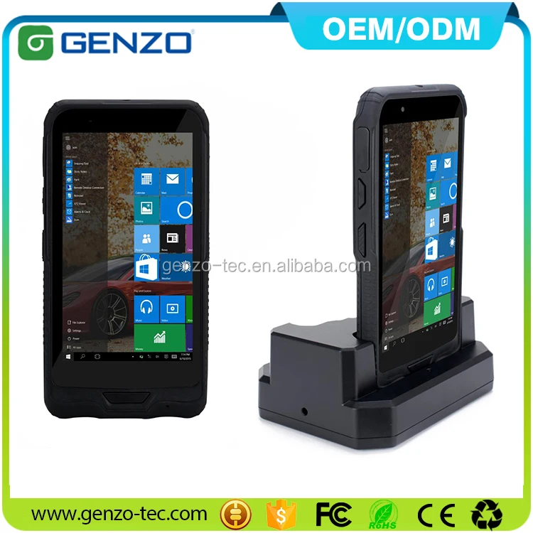 6 inch handheld barcode scanner sim card,logistics pda windows iot RFID Reader Wireless Warehouse Barcode Scanner PDA