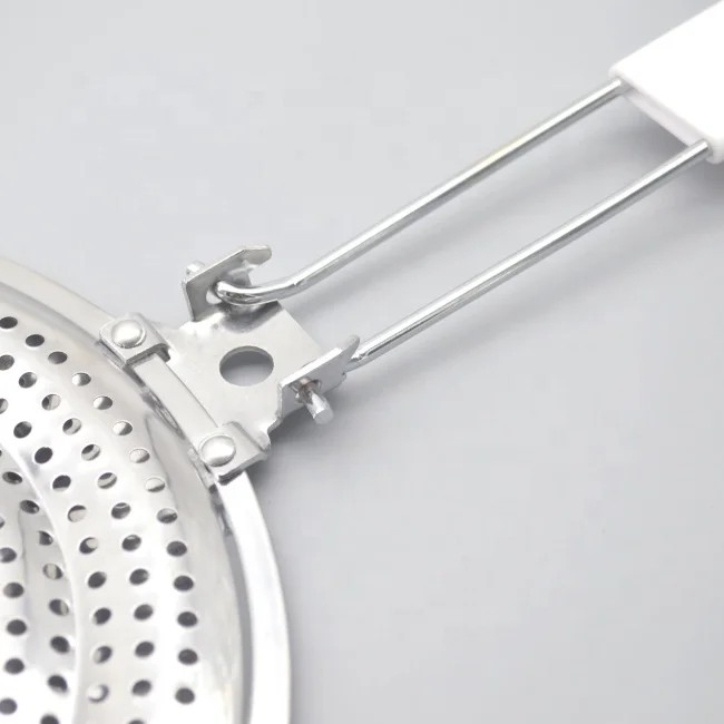 Food Grade Reusable 410#Stainless Steel Heat Diffuser Flame Guard Simmer Plate Gas Stove Tool with Plastic Handle