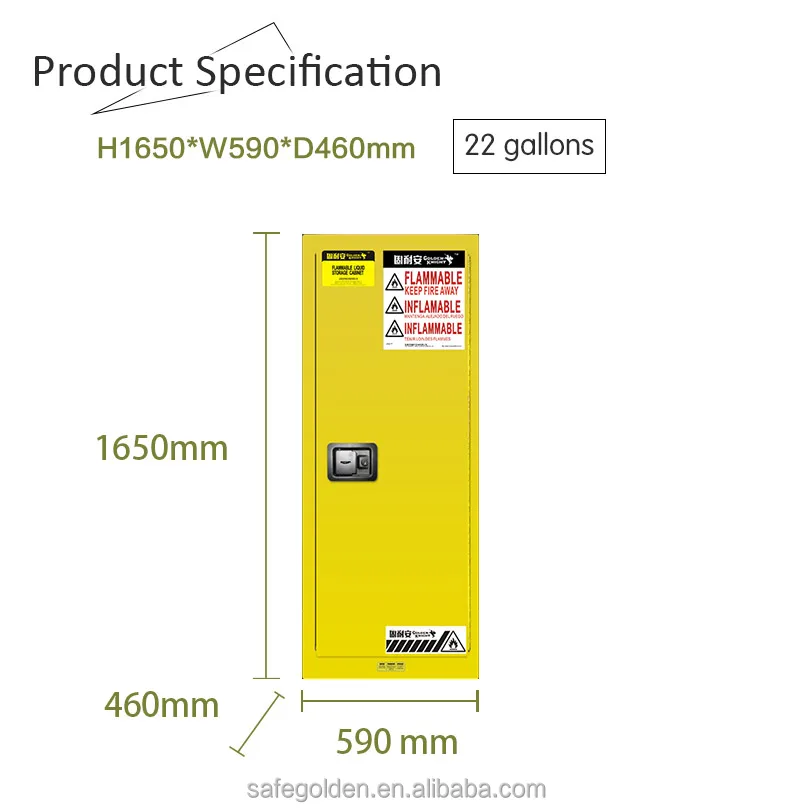 Golden Knight  22Gal chemical storage cabinet, flammable chemistry safety storage cabinet used in lab