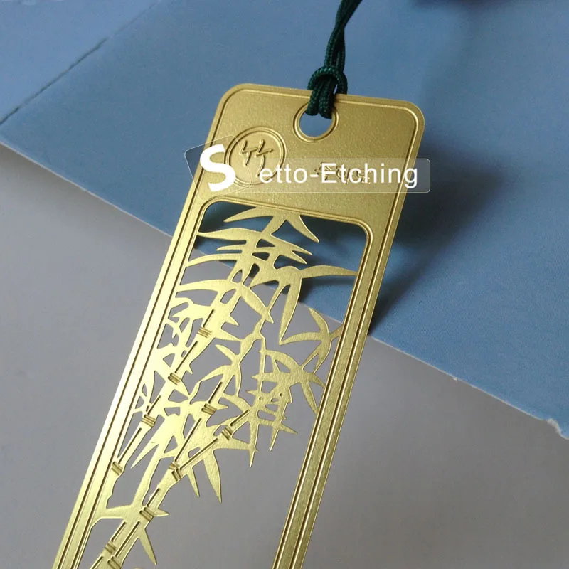 Custom etching brass bookmark antique bookmarks for sale