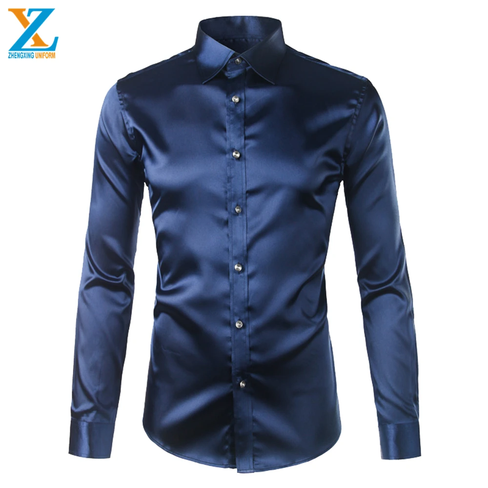 Famous brand shirts French Cuff cut away dress shirt for men
