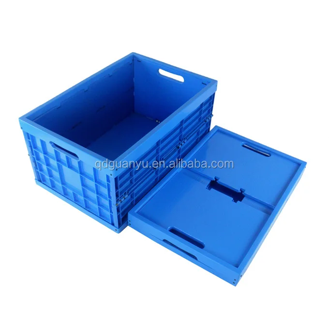 Food grade standard plastic folding crate for vegetable and fruit transporting