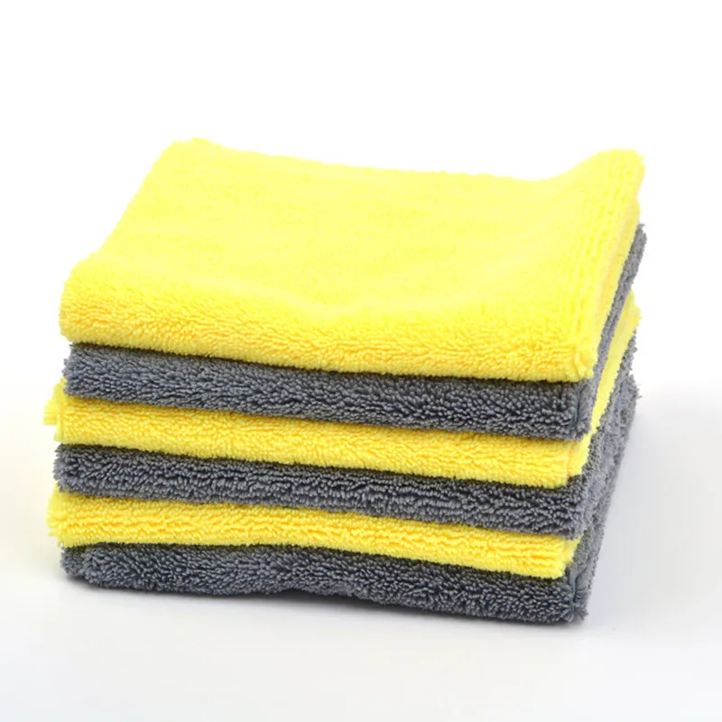 Premium edgeless thick double-sided car wash microfiber terry cloth