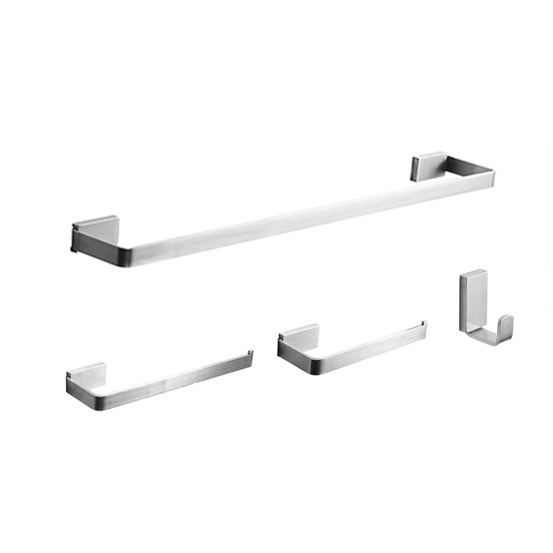 Stainless steel 4-piece Bathroom Accessories Set Fittings Name Of Toilet Accessories