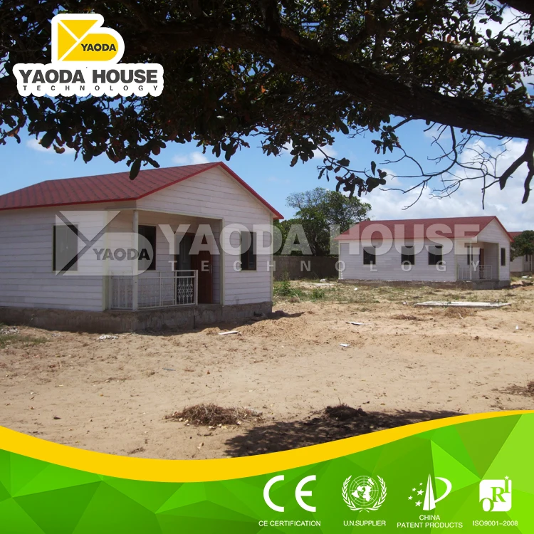 Nice-looking low cost prefab house for gambia
