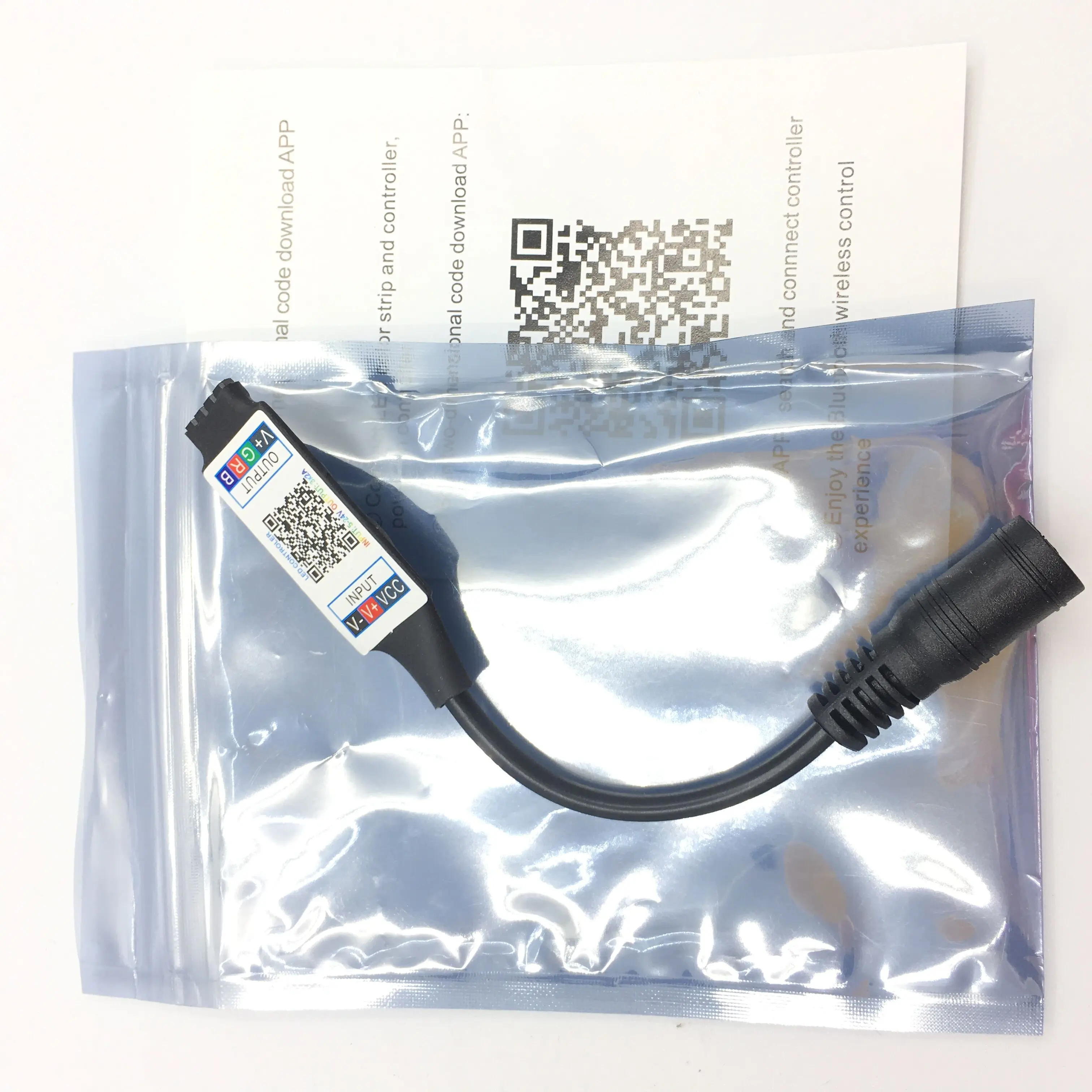 
DC5-24V 6A Mini Smart Wireless BLE LED Controller for RGB LED Strip Lights Mobile Phone APP Control 