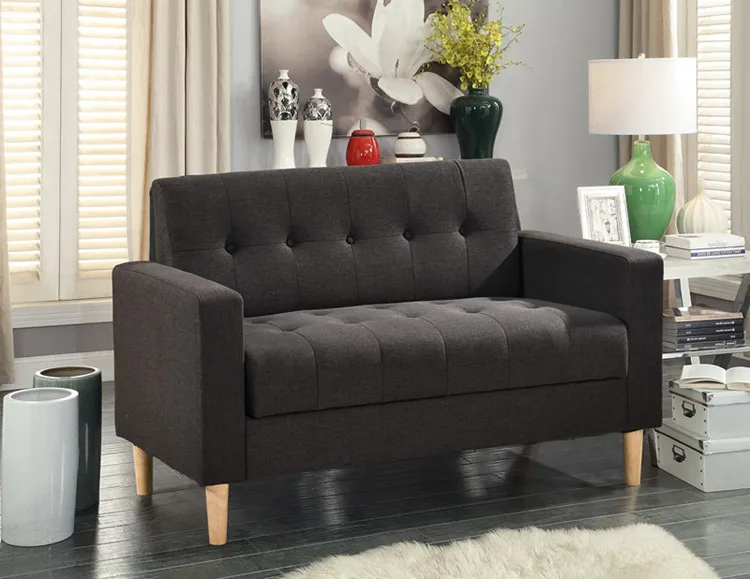 Latest two seater sofa low price leather sofa set coffee shop furniture