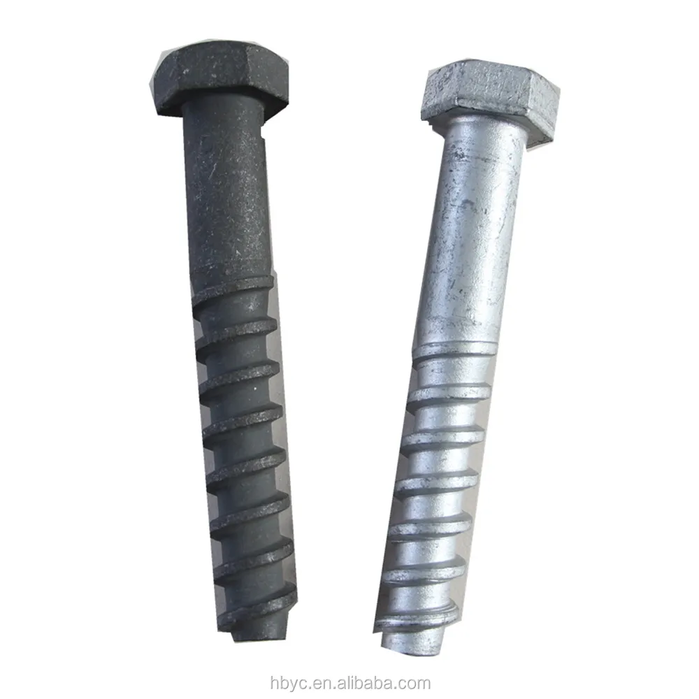 railway fastener rail sleeper coach screw spike,Tirefond for railway
