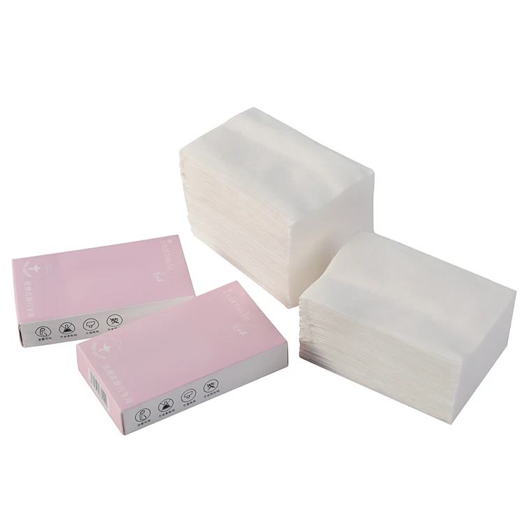 Custom printed disposable soft cotton facial tissue wipes brands names tissue raw material box paper jumbo roll
