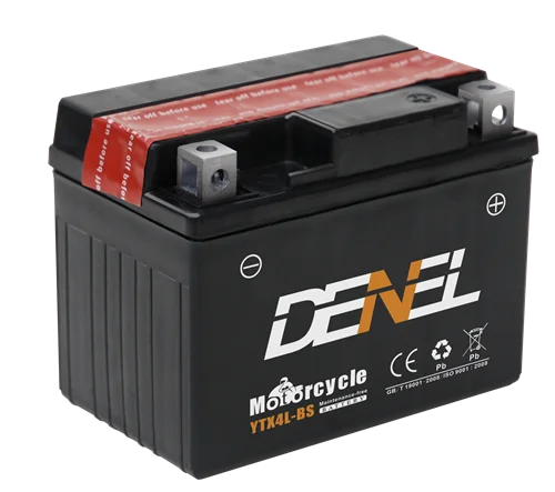 High quality motorcycle battery YTX4L maintenance free battery 12V 4Ah repuestos de motos