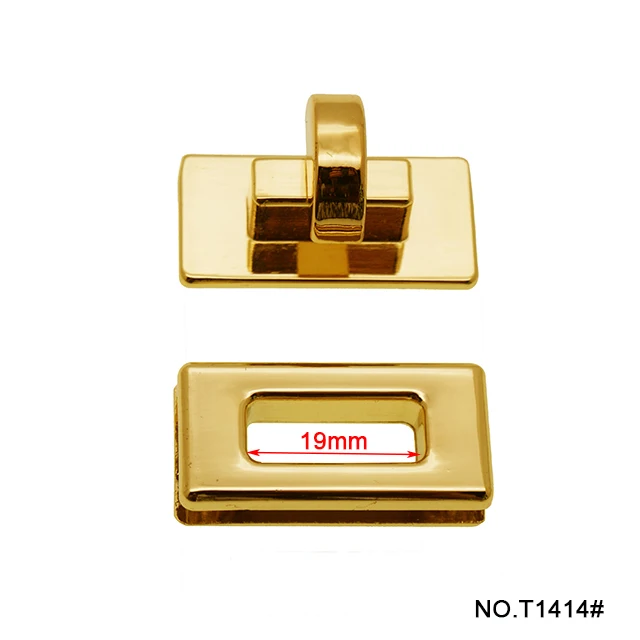 TANAI hot sale high end handbag hardware metal twist/turn lock clasp