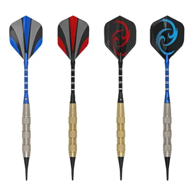 Wholesale High Quality Soft Tips Indoor Game Darts Several Flights Aluminum Alloy Shaft 12pcs Set Adult Darts