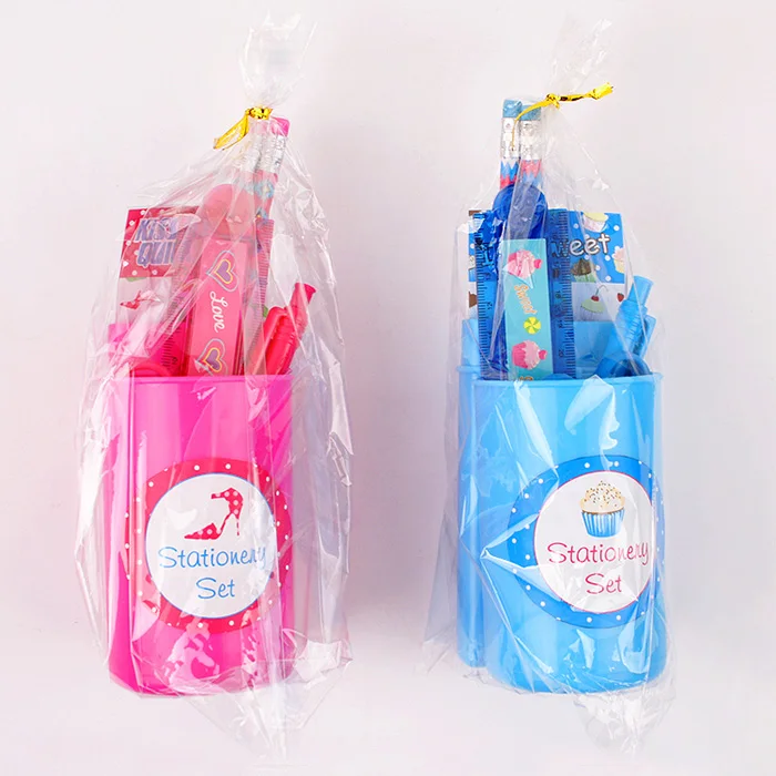 LICHENG LW7631 Personalized Plastic Stationery Gift Sets for Kids