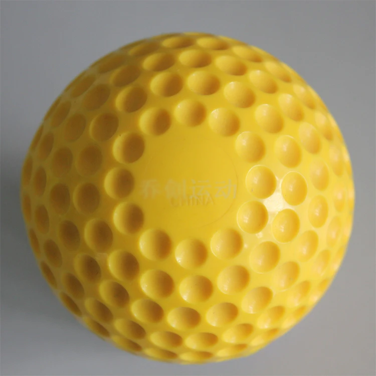 9 and 12inch Yellow Dimple Training Pitching Machine Softball Factory Direct Sale Baseball Ball