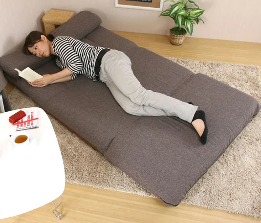 Cum 2018 New Sofa Bed Bed Folding, Japanese Tatami Folding Leisure Chair Living Room Furniture Modern Fabric Durable Futon 10pcs