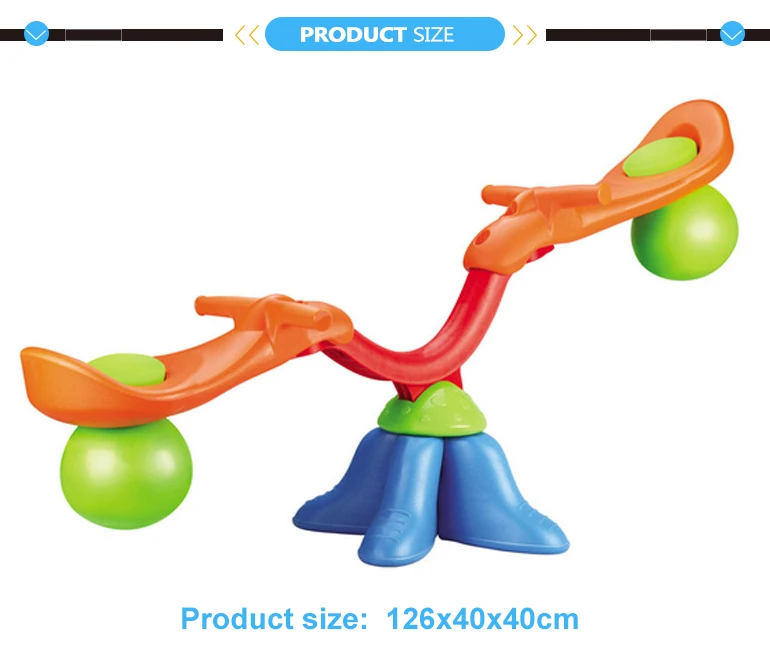 Indoor funny small children plastic seesaw for kids
