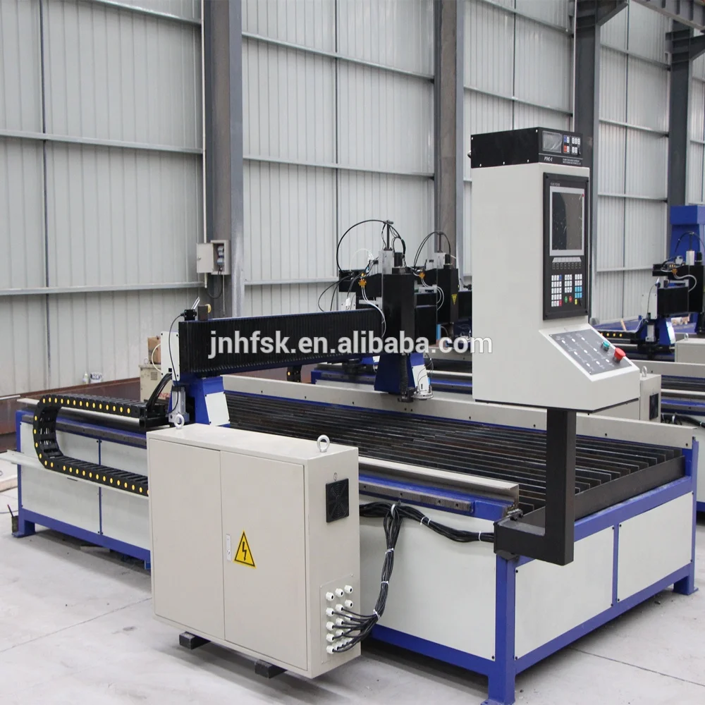 Table Type CNC Plasma and Flame / Gas Cutting Machine for Stainless Steel Sheet/Plate