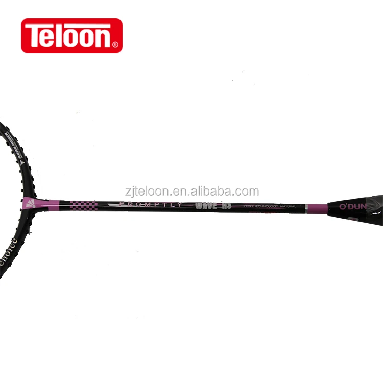 Hot sell OEM brand teloon long PROMPTLY WAVE H3 badminton racket