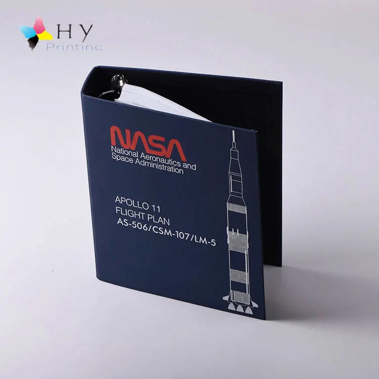 Custom cloth linen bound covered 3 ring binders