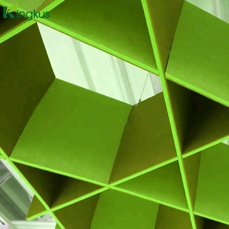 
Colorful auditorium acoustic baffles 