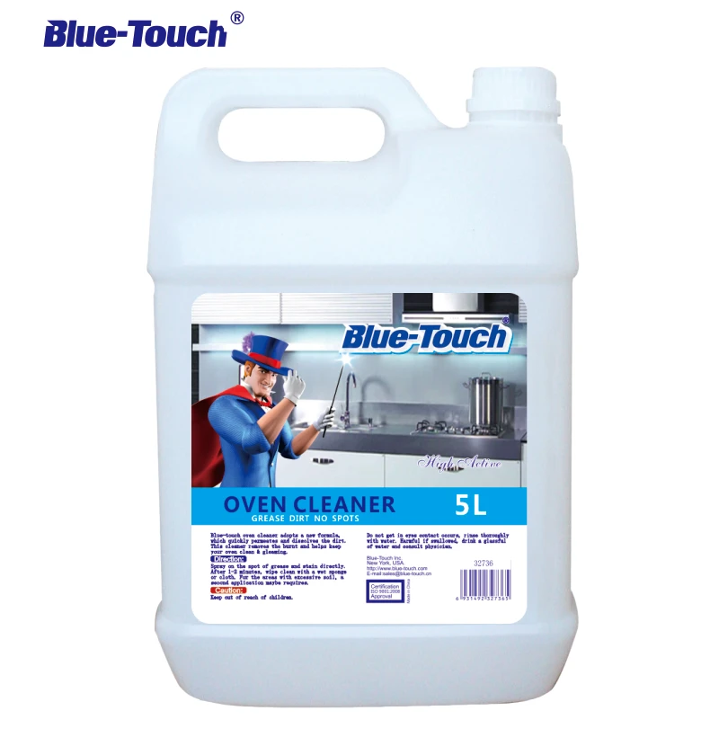 Blue-Touch High Efficient degreaseing liquid oven grill cleaner with 5L