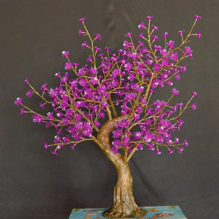 
Wholesale outdoor low voltage pink led cherry blossom artificial flower tree 