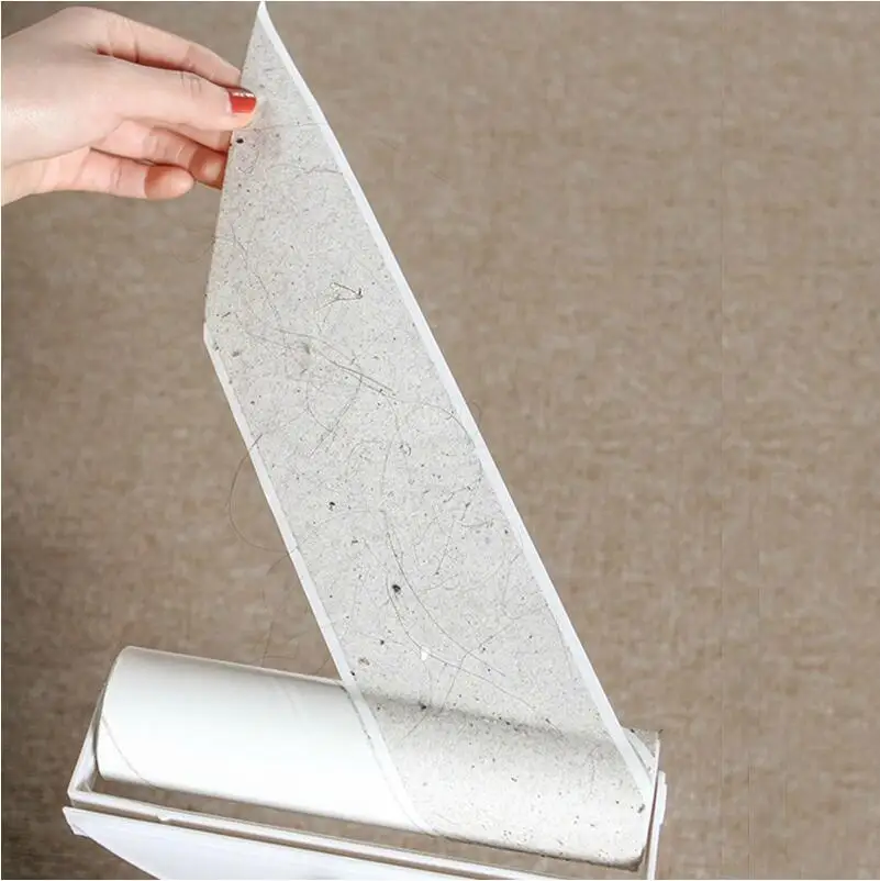 Durable Pet Hair Sticky Elastic Long Handle Lint Roller Mop With one Roller for inside kitchen bedroom