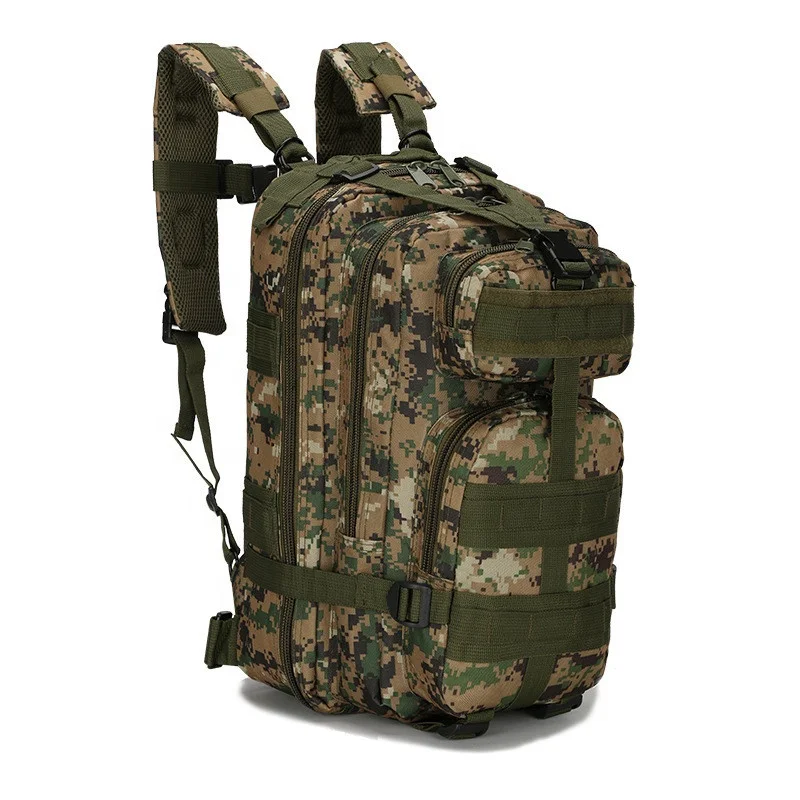 30L Camouflage Backpack Outdoor Molle Rucksack Waterproof Nylon Camping Backpack for Men and Women Camping Hiking Trekking