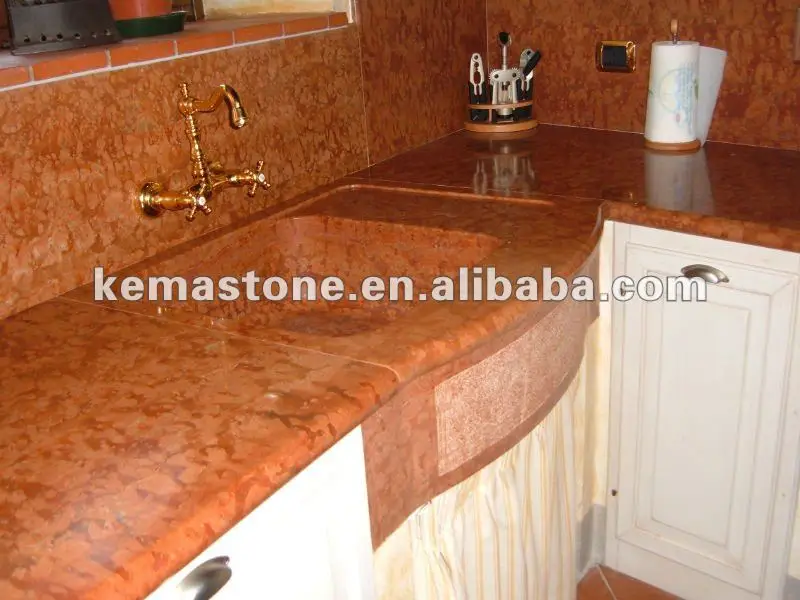 Rosso Verona Kitchen Red Marble Countertops