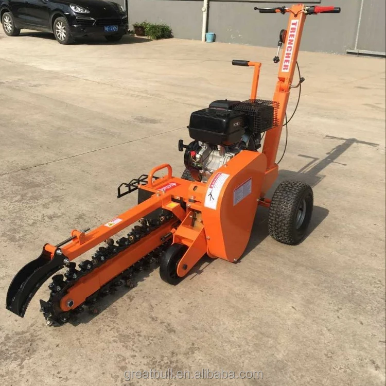 China wholesale 7Hp max 450mm trench depth Trencher ,Mini Trencher,Garden Trencher