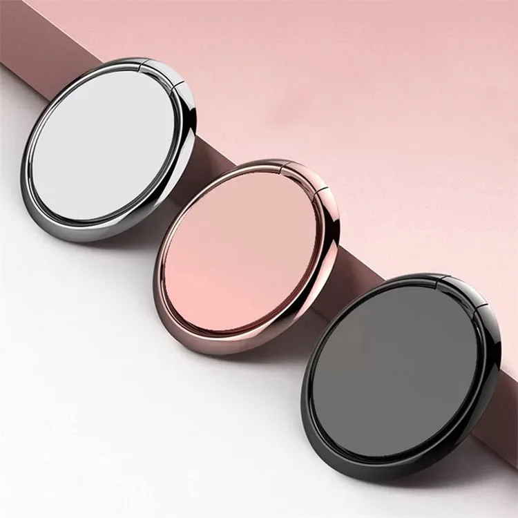 Custom Logo Ultra Thin Portable Mobile Phone Holder Cellphone Ring Holder, Metal Phone Stand Holder Ring