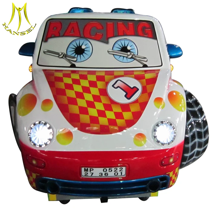Hansel hot selling fiberglass kiddie ride coin operated with video games