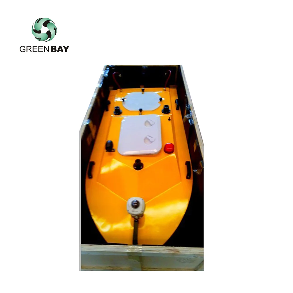 USV-I1650 Unmanned survey boat Powerful remote controlled survey boat double propeller surface vessel wide profile for stability
