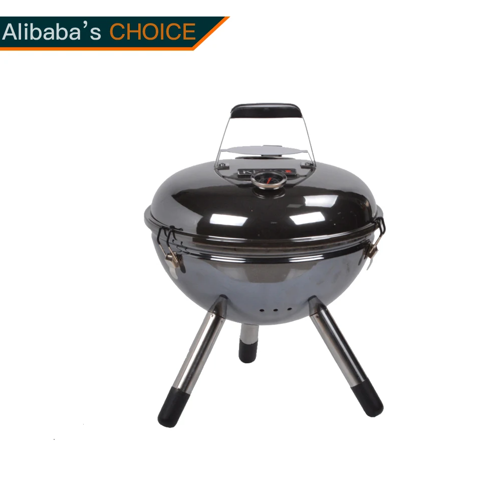 14' Kettle Bbq Grill Charcoal Bbq Mini Grill Apple Shape Camping Weber Bbq Barbecue Grill