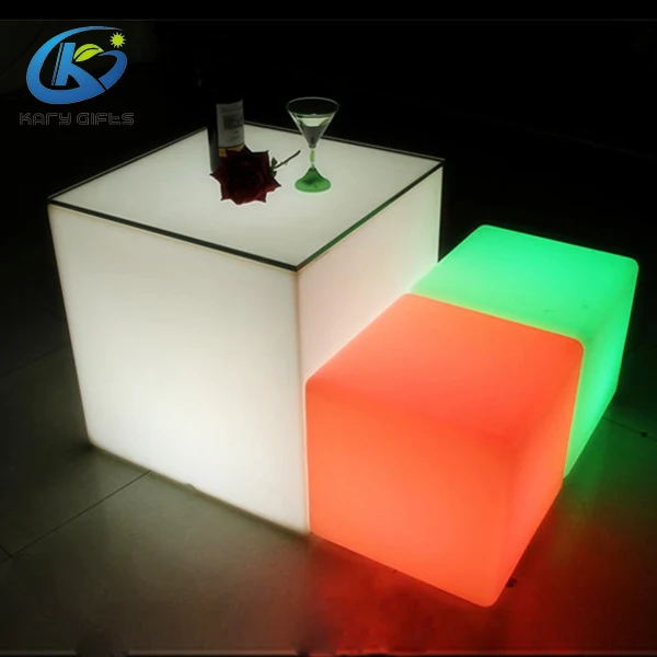 promotion led cube chair outdoor led cube seat light waterproof led cube