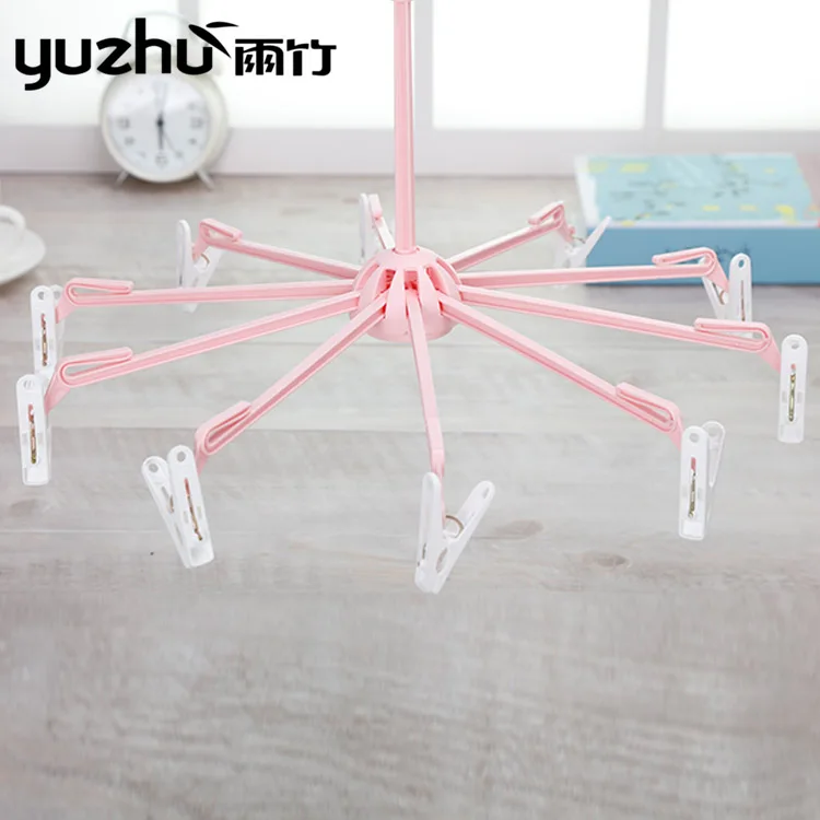 Фабрика напрямую поставка дисплей зонтик дети клип складной вешалка для одежды
