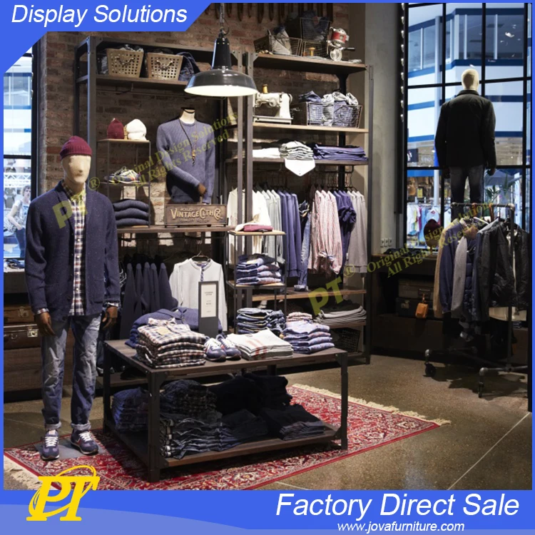 Modern simple hardware shop counter design for garment store