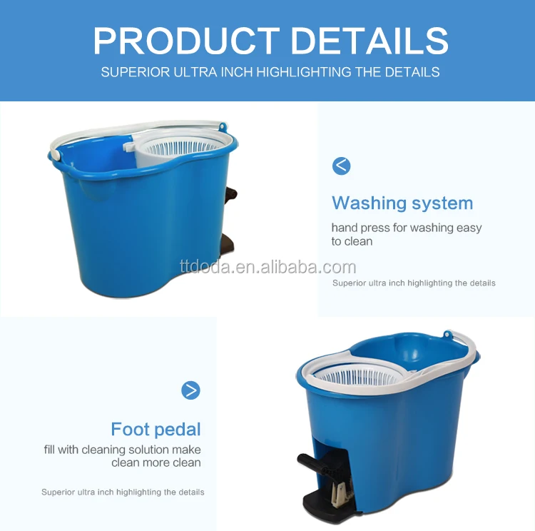 
multi-functional cleaning wringer mop bucket/twist mop cleaning mop with spin bucket 