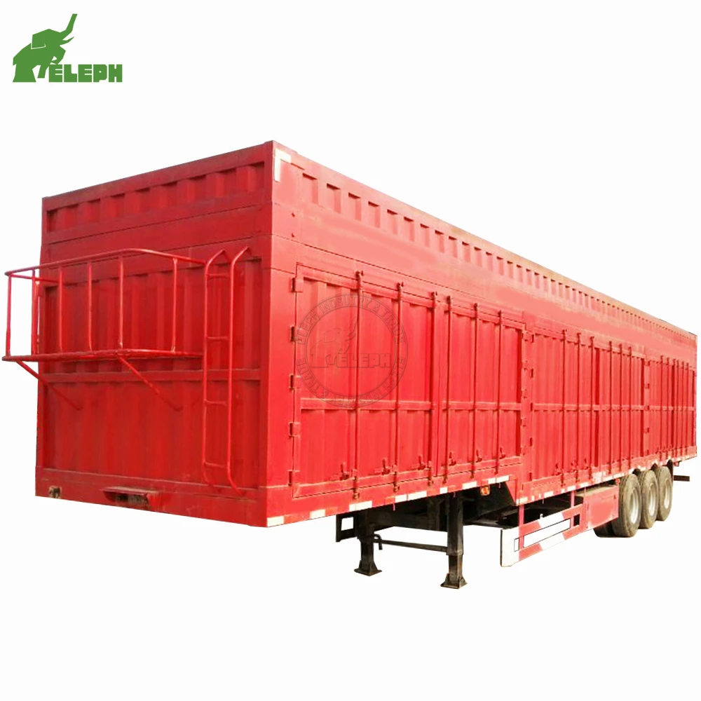 Bulk Cargo Transport Van Box Semi Trailer  used for dry/valued goods
