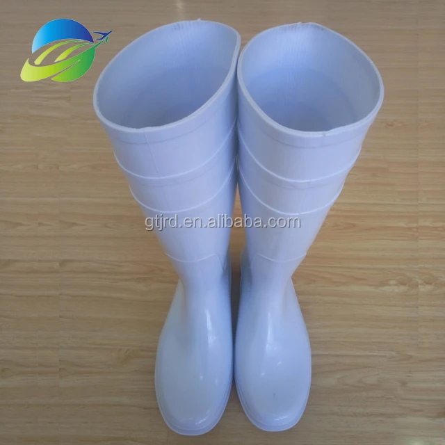 Anti-Corrosion oil resistant food industry white pvc safety rain Boots Industrial work Safety Shoes