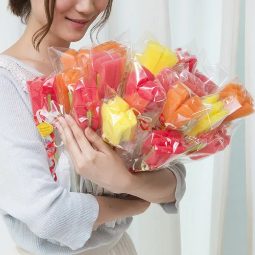 Long handle tulip shape cup bottle washing soft sponge clean brush