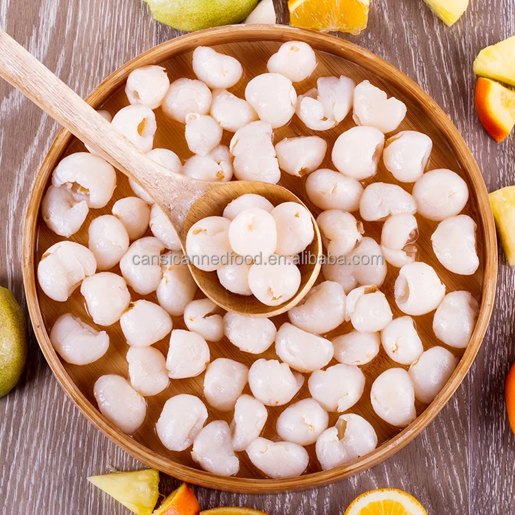 Manufacturer Wholesale Supply Canned Fruits Fresh Lychee In Syrup Natural Canned Lychee