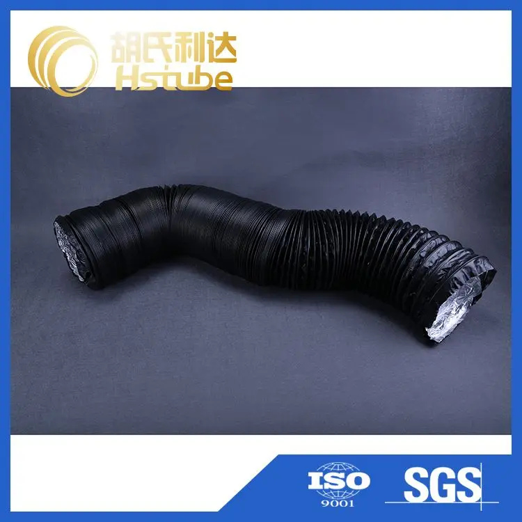 black pvc combi aluminum flexible duct for hvac system return air vent