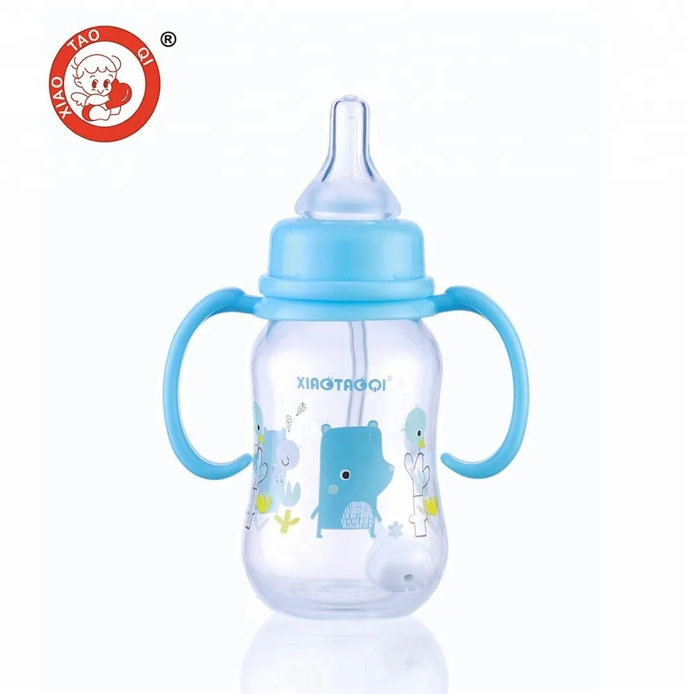 Free samples bpa free pp straw baby milk drinking bottle