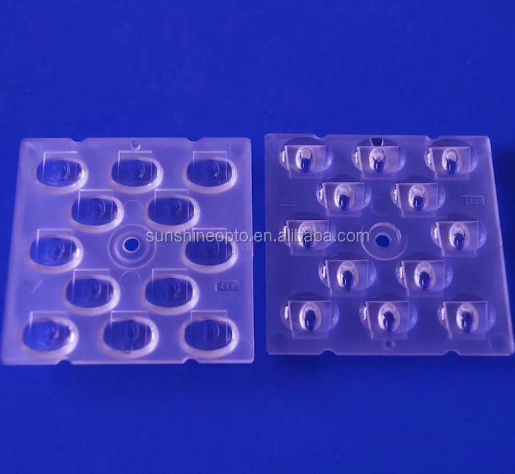 50X50MM optical reflector lens TYPE III Optical 3030 SMD multi led lens