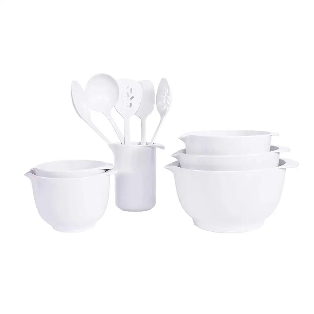 
Food Grade Melamine Mixing Bowl High Quality Melamine Mixing Bowl Different sizes Melamine Salad Bowl of 4 pieces 