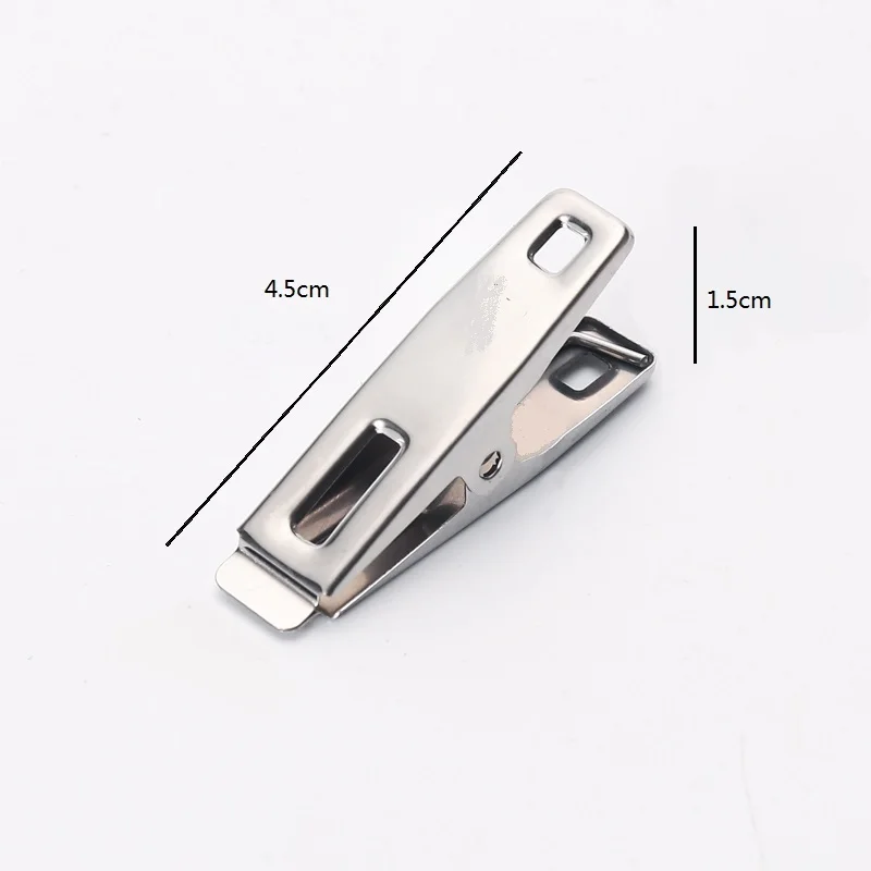 Металлические прищепки для одежды и спера, 20 шт., набор прищепок из нержавеющей стали, оптовые цены в Китае, двойные прищепки с принтом бумажных карт