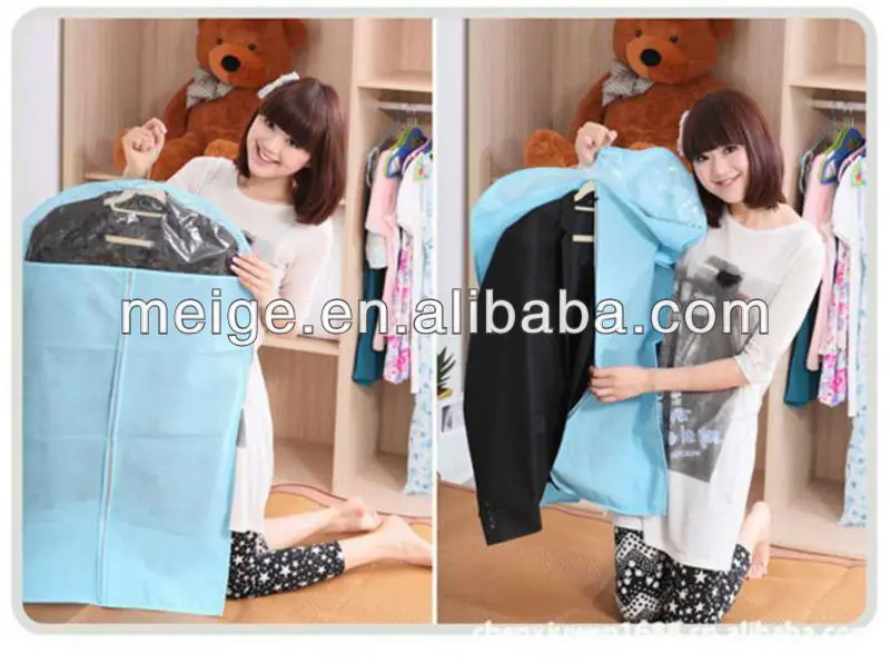 Eco-friendly cheap garment bag, dry cleaning garment bag